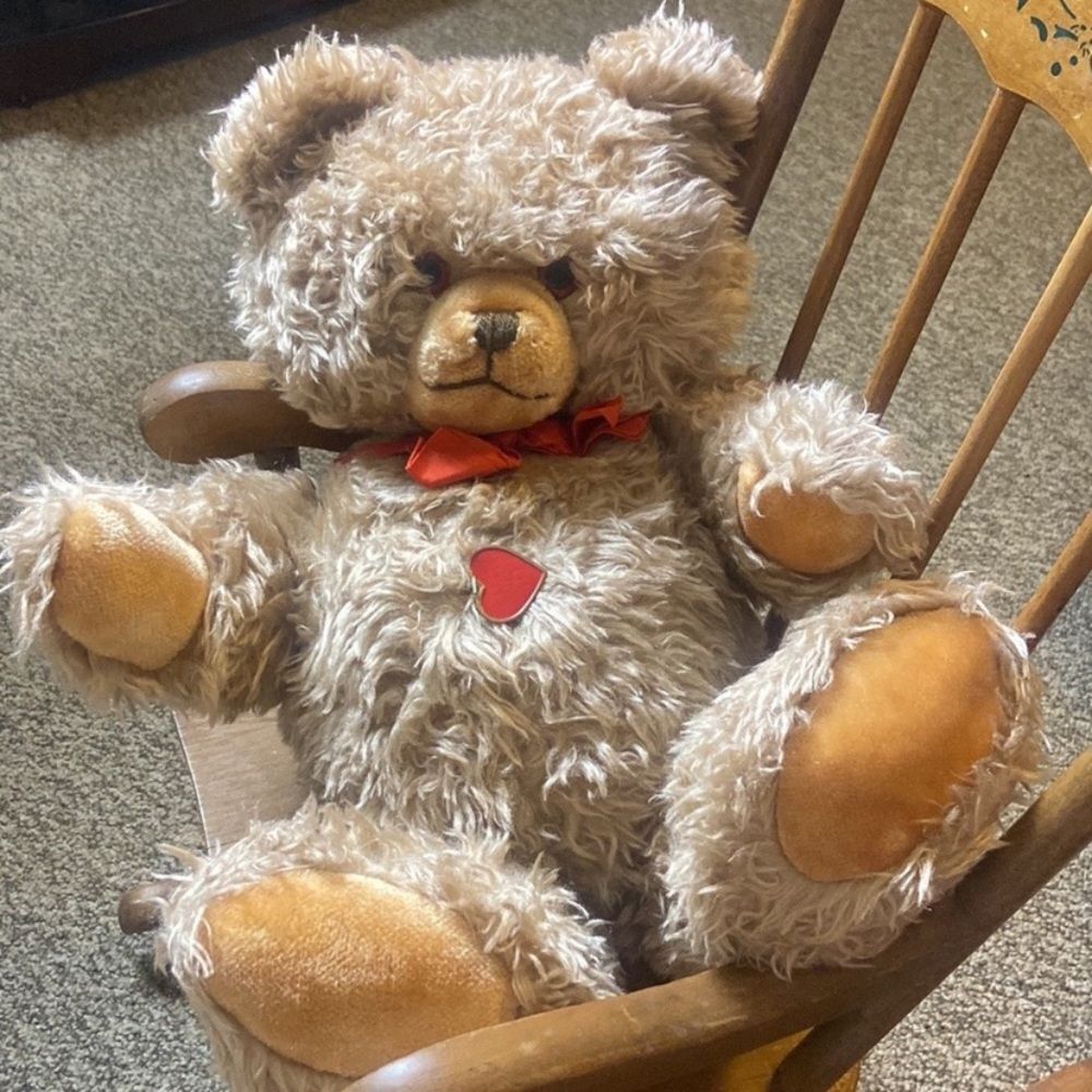 Vintage Tiere mit Herz Plush Brown Teddy Bear